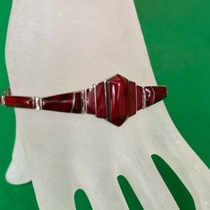 Beautiful Red Coral Bracelet Made in Mexico